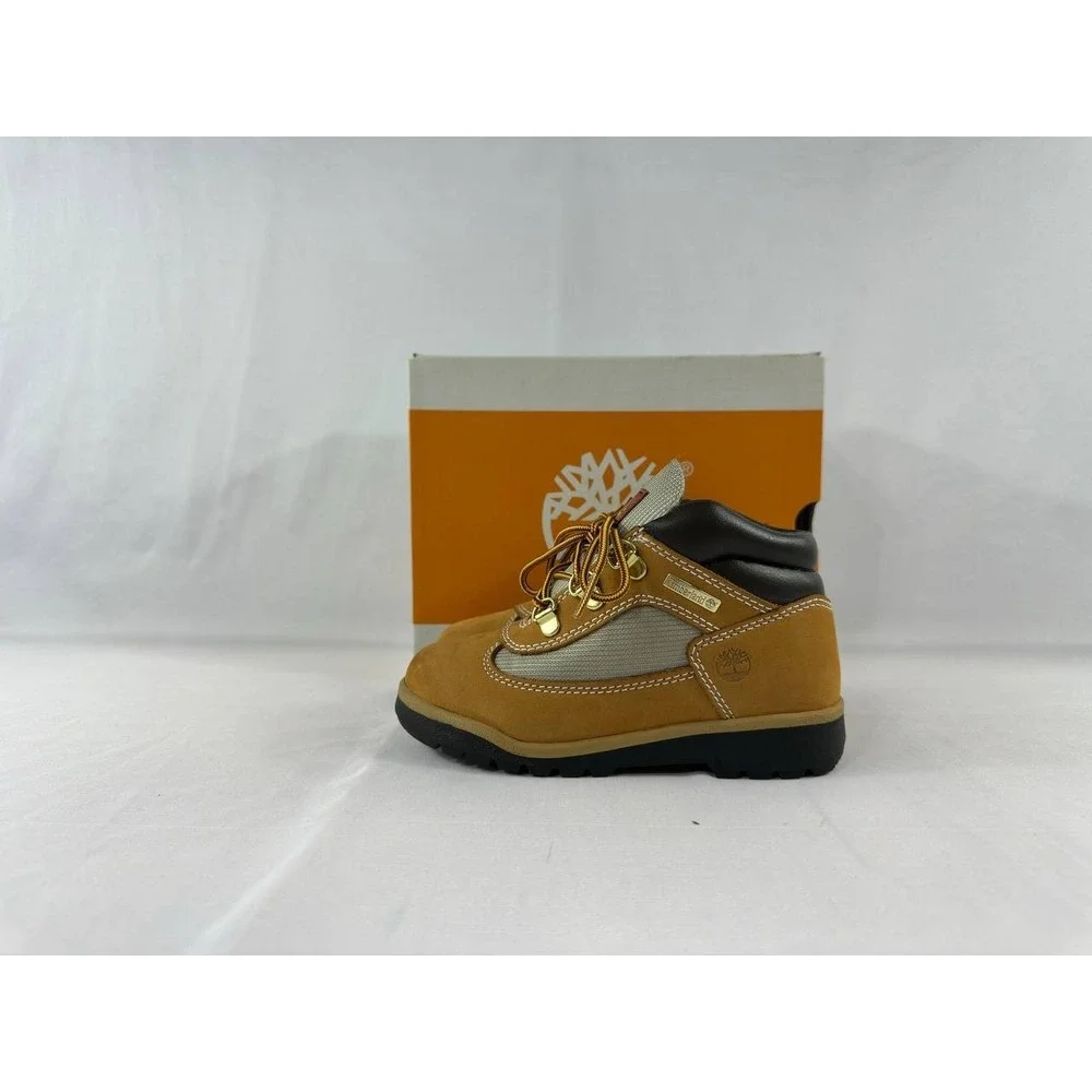 Timberland Field Boots Toddler Size 12M Wheat Brown Leather Hiking Boots 15845